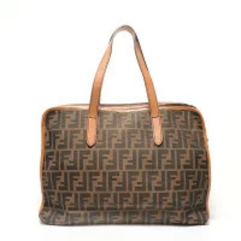 Fendi Zucca Canvas Tote Bag Brown